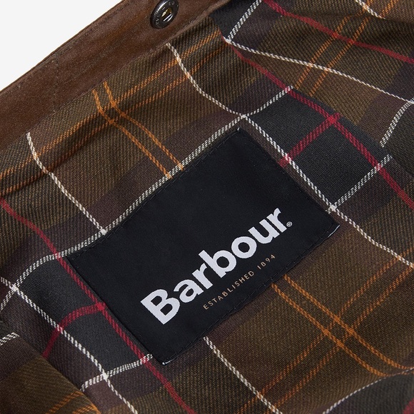 Barbour Waxed Cotton Hood - Bark - Picture 4 of 7